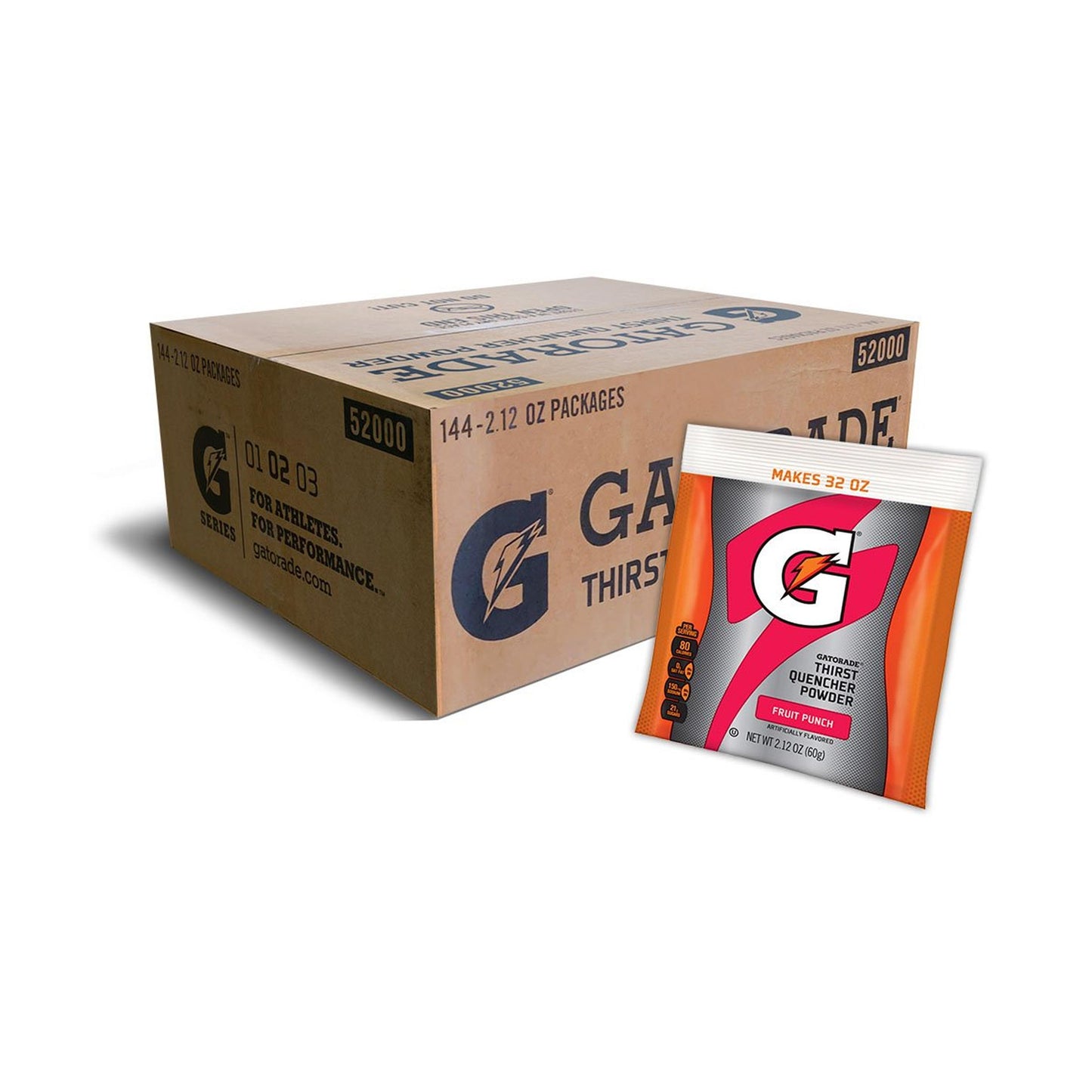 Case of Gatorade Fruit Punch 1 Quart Instant Powder - 2.12 oz