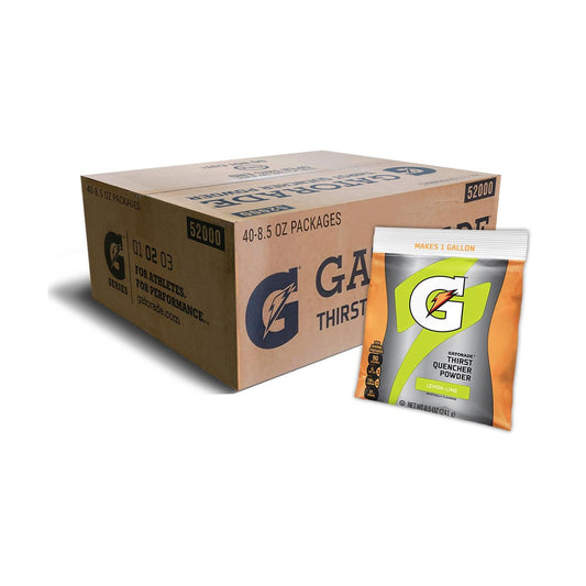 Case of Gatorade Lemon-Lime 1 Gallon Instant Powder - 8.5 oz Instant Gatorade Mix