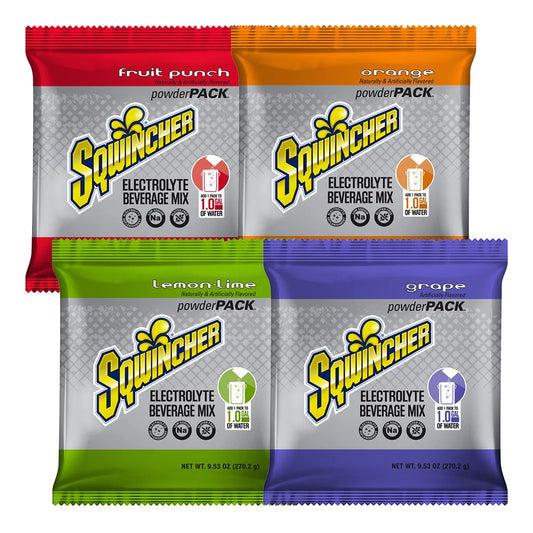 Sqwincher 1-Gallon Electrolyte Powder Mix for Optimal Hydration ( 80 Pouches )