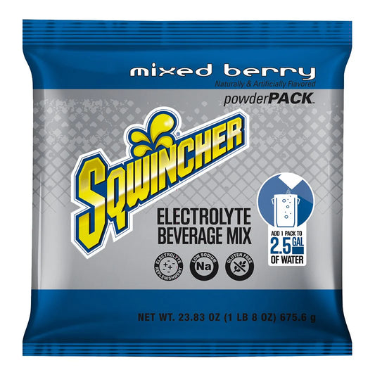 Sqwincher 2.5-Gallon Electrolyte Powder Mix for Optimal Hydration ( 32 Pouches )