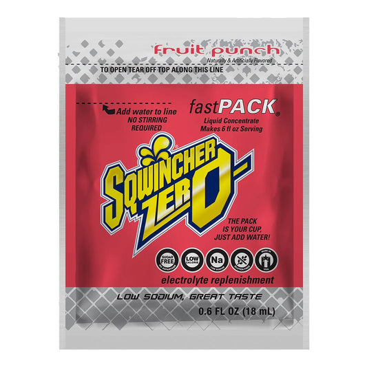 Sqwincher Zero Fast Packs FRUIT PUNCH ( Full Case )