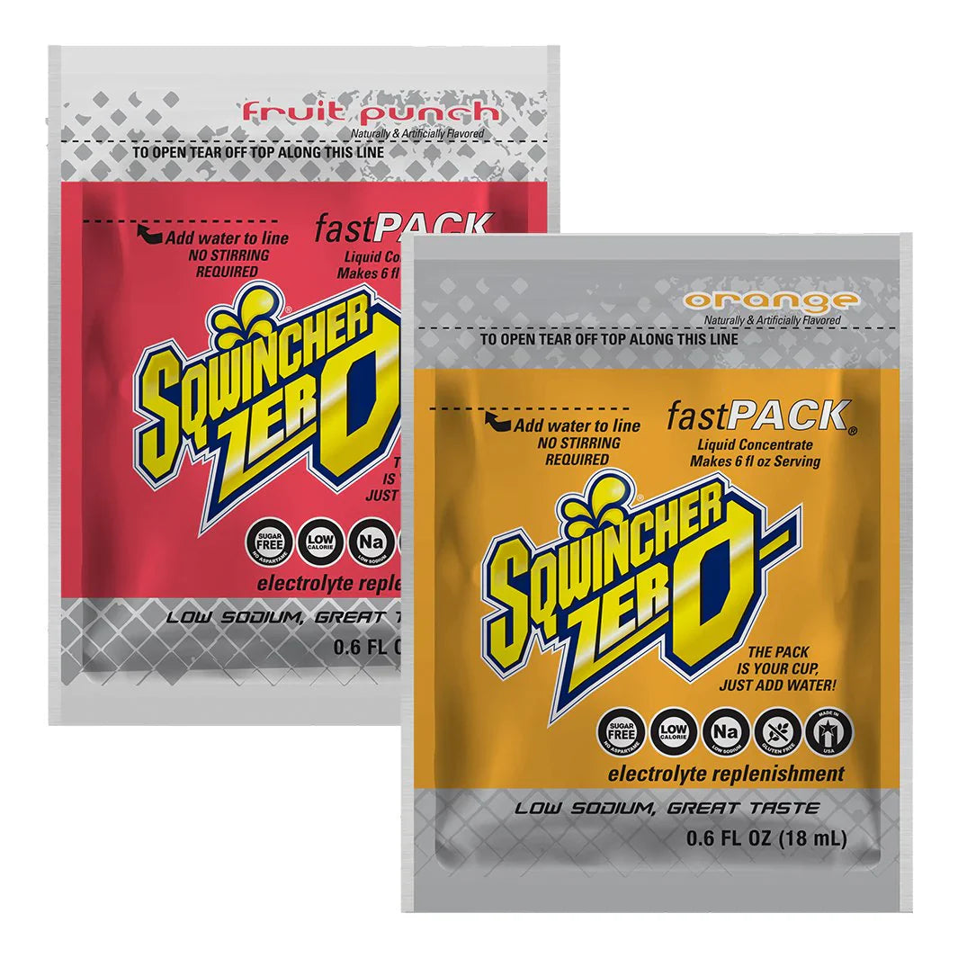 Sqwincher Zero Fast Packs Powder Mix Hydration